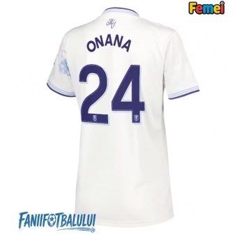 Aston Villa Amadou Onana #24 Tricou Fotbal Replică 2025-26 Femei Treilea